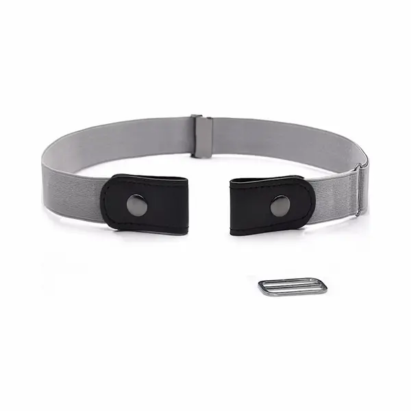 Gespvrije Elastische Riem – Grijs – Unisex – Verstelbaar thumbnail