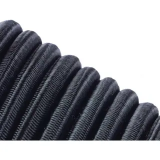 Abc-Led Elastisch Touw - 4 Mm - Zwart - Elastiek Per Meter
