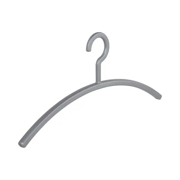 De Kledinghanger Gigant - Garderobehanger - Jassenhanger - Volwassenen - 6351 - 8 Stuks - Primus - Kunststof - Zilver - 45 Cm - Kledinghanger - thumbnail