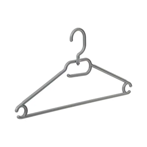 De Kledinghanger Gigant - Multihanger - Volwassenen - 8445 - 40 Stuks - Kunststof - Grijs - Blousehanger - Shirthanger - 42 Cm - Kledinghanger - thumbnail