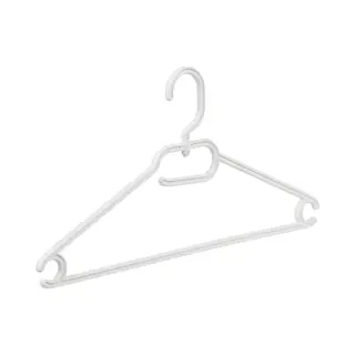 De Kledinghanger Gigant - Multihanger - Kinderen - 8444 - 50 Stuks - Kunststof - Wit - Blousehanger - Shirthanger - 33 Cm - Kinderhanger -