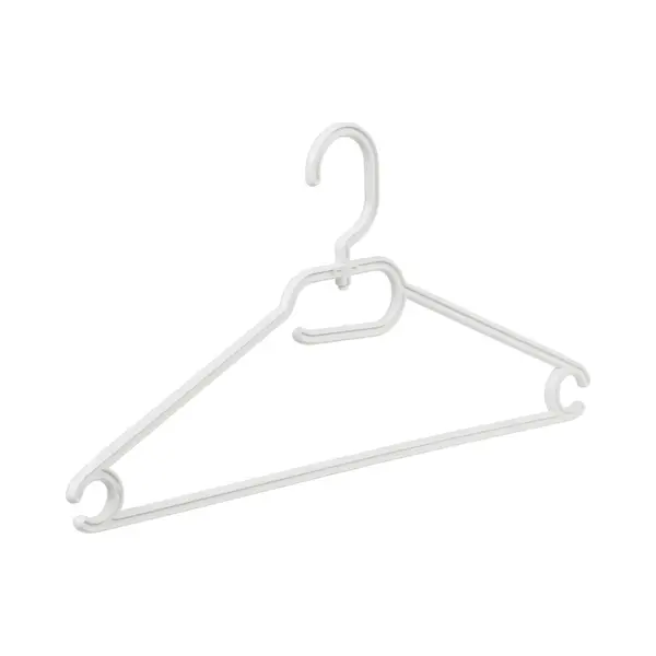 De Kledinghanger Gigant - Multihanger - Kinderen - 8444 - 50 Stuks - Kunststof - Wit - Blousehanger - Shirthanger - 33 Cm - Kinderhanger - thumbnail