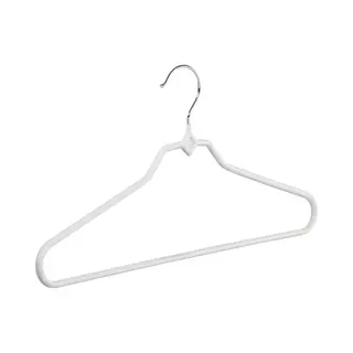 De Kledinghanger Gigant - Broekhanger - Volwassenen - 8348 - 30 Stuks - Metaal - Wit - Anti-slip Coating - 40 Cm - Pantalonhanger - Kledinghanger -