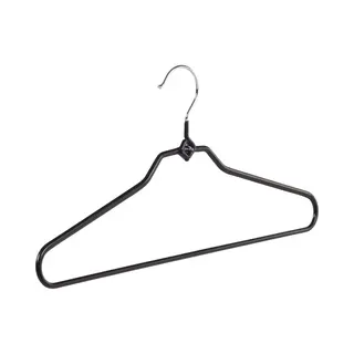 De Kledinghanger Gigant - Broekhanger - Volwassenen - 8348 - 10 Stuks - Metaal - Zwart - Anti-slip Coating - 40 Cm - Pantalonhanger - Kledinghanger -