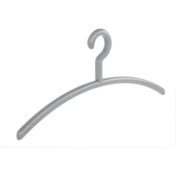 De Kledinghanger Gigant - Garderobehanger - Jassenhanger - Volwassenen - 6350 - 10 Stuks - Elegance - Kunststof - Zilver - 45 Cm - Kledinghanger - thumbnail