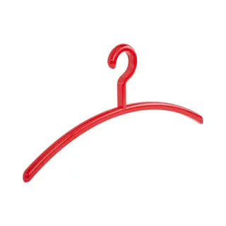 De Kledinghanger Gigant - Garderobehanger - Jassenhanger - Volwassenen - 6350 - 6 Stuks - Elegance - Kunststof - Rood - 45 Cm - Kledinghanger -