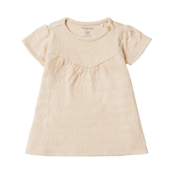 Noppies Girls Dress Conway Short Sleeve Meisjes Jurk - Shifting Sand - Maat 80 thumbnail