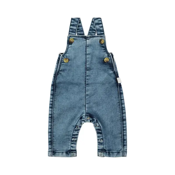 Noppies Jongens Tuinbroek Ocampo Blue Light Wash Blauw thumbnail