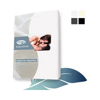24-bedding - Jersey Topper Hoeslaken - Topdek Hoeslaken Jersey - 200x200 Cm - Wit - 100% Katoen - 5 T/m 15 Cm Hoogte.