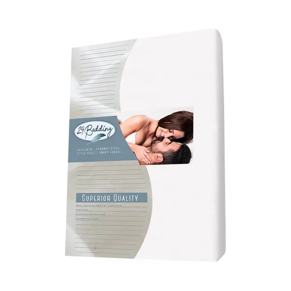24-Bedding Hoeslaken Molton Stretch 180x220 Cm thumbnail