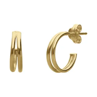 Lucardi Oorbellen 'Klassisch' Goud