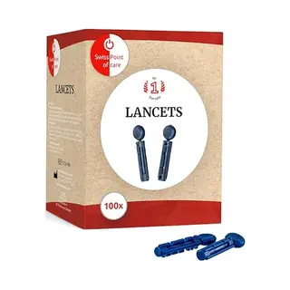 Swiss Point Of Care Lanzetten | 100 Stück Packung