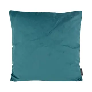 Gek op Kussens! Velvet Petrol Kussenhoes | Fluweel - Polyester | 45 X 45 Cm | Blauw - Groen