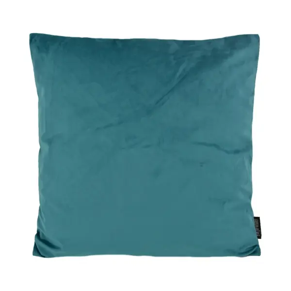 Gek op Kussens! Velvet Petrol Kussenhoes | Fluweel - Polyester | 45 X 45 Cm | Blauw - Groen thumbnail