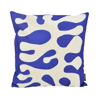 Gek op Kussens! Royal Blue Coral Kussenhoes | Katoen/Linnen | 45 X 45 Cm