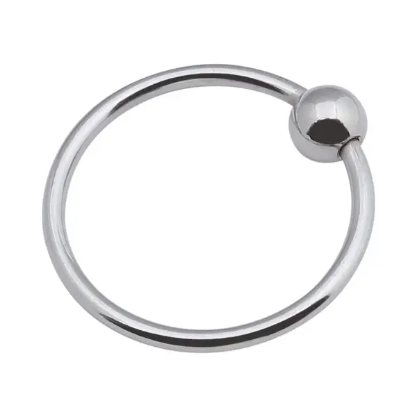 Banoch - Glansring Veronica 28 Mm - Metalen Eikelring Met Bal - Cockring | Penisring thumbnail
