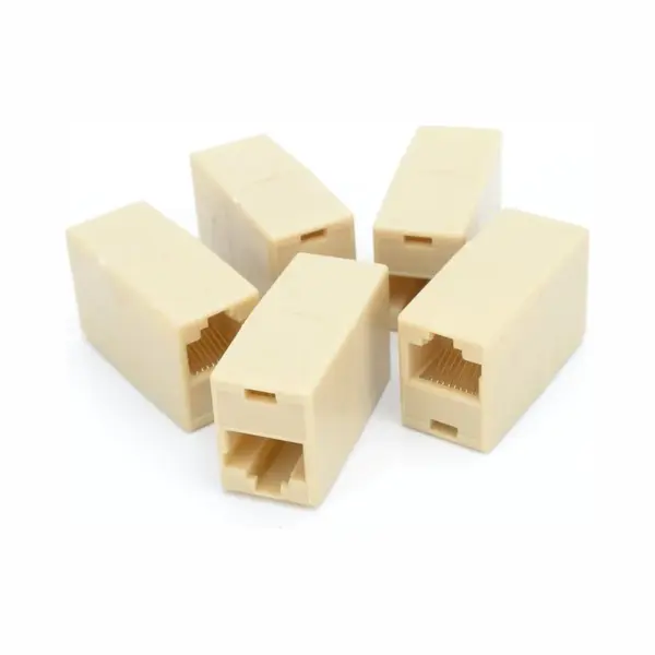 Svh Company Koppelstuk Voor Utp Internetkabels RJ45 Cat5 Cat 5e Of Cat6 - Verlengstuk Internet Kabels - 5 Stuks thumbnail