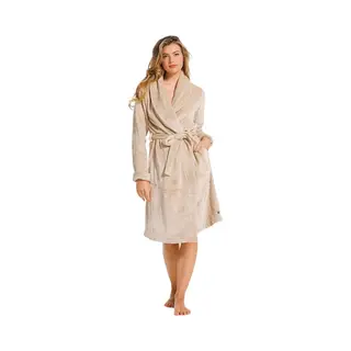 Pastunette - Dames - Deluxe - Badjas - Lichtbruin - L (44/46)