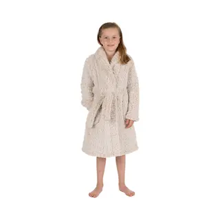 Pastunette Kinderbadjas Teddy Fleece - Lichtbruin-128
