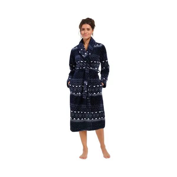 Dames Badjas Fleece - Noors Dessin - Pastunette-46 thumbnail