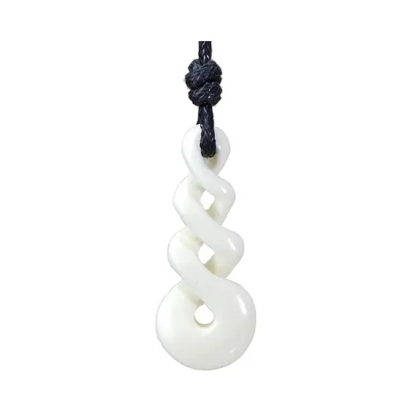 Lgt Jwls Tribal Bone Kettinghanger Surfer Twisted Infinity White thumbnail