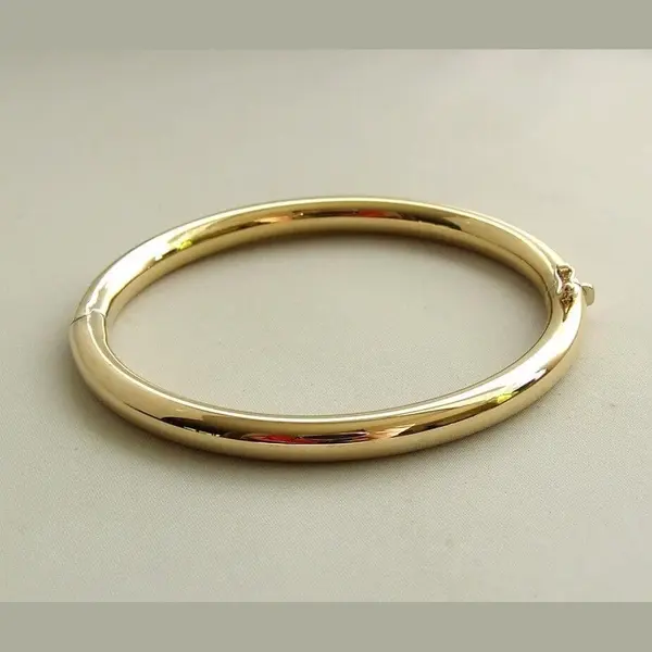 Christian Geel Gouden Bangle Rond Model thumbnail