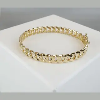 Christian Dames Schakelarmband - Goud