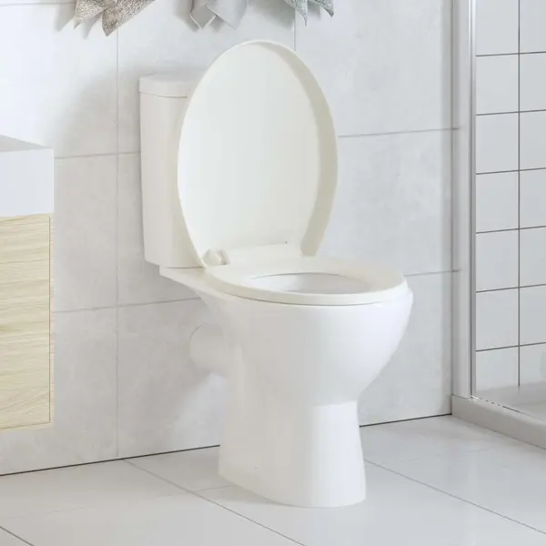 Vidaxl - Toilettensitz Mit Absenkautomatik Und Quick-release-design Weiß thumbnail