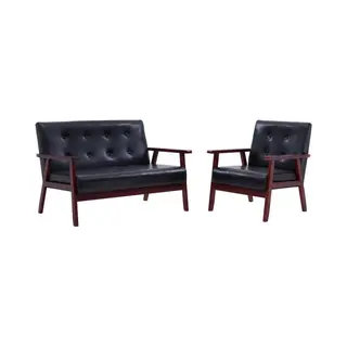 VidaXL 278395 Sofa 2 Sitzplatz(en) Schwarz