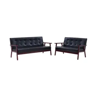 VidaXL 278396 Sofa 3 Sitz(e) Schwarz