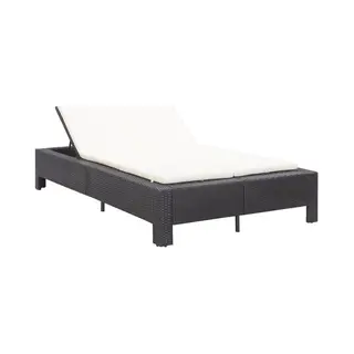 VidaXL 46238 Außenbett Schwarz, Creme, Weiß