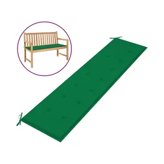 VidaXL Gartenbank-Auflage Grün 200x50x3 Cm Oxford-Gewebe