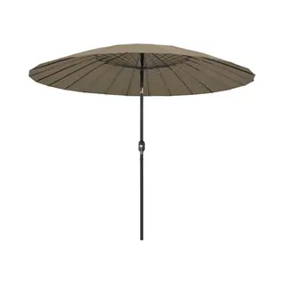 Sonnenschirm Mit Aluminium-mast 270 Cm Taupe Vidaxl