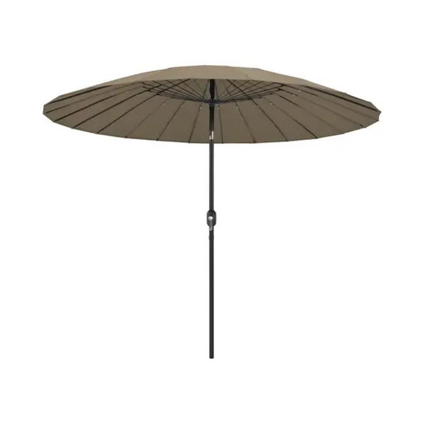 Sonnenschirm Mit Aluminium-mast 270 Cm Taupe Vidaxl thumbnail