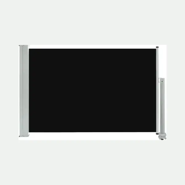 Patio Retractable Side Awning 60x300 Cm Black Vidaxl thumbnail