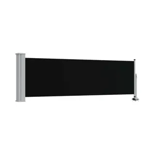 Vidaxl Ausziehbare Seitenmarkise 80×300 Cm Schwarz