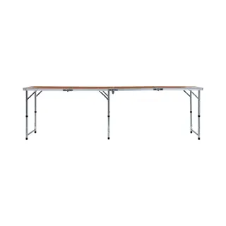 VidaXL Campingtafel Inklapbaar 240x60 Cm Aluminium