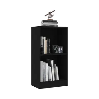 Bücherregal Schwarz 40x24x75 Cm Holzwerkstoff Vidaxl