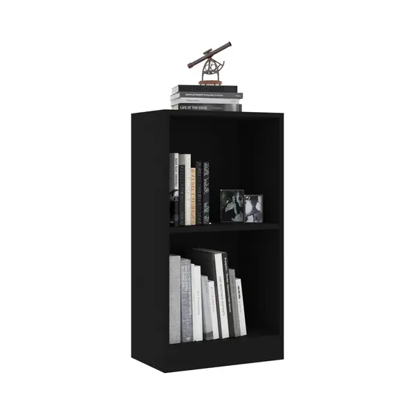 Bücherregal Schwarz 40x24x75 Cm Holzwerkstoff Vidaxl thumbnail