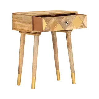Nachttisch 43x30x58 Cm Massivholz Mango Vidaxl