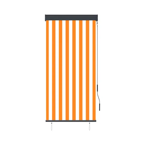 VidaXL Außenrollo 80 X 250 Cm Weiß Und Orange thumbnail