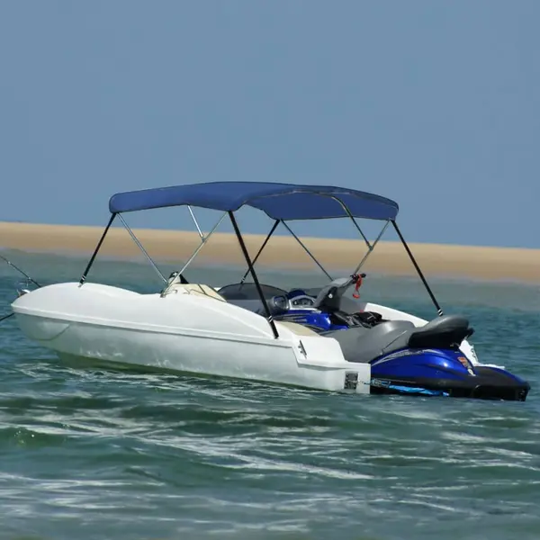 VidaXL 3-Bow Bimini Top Blau 183x180x137 Cm thumbnail