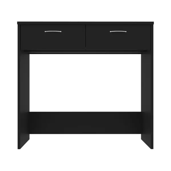 Schreibtisch Schwarz 80x40x75 Cm Holzwerkstoff Vidaxl thumbnail