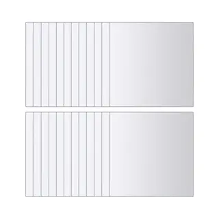 VidaXL 48 St Spiegeltegels Vierkant Glas