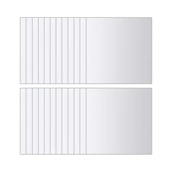 VidaXL 48 St Spiegeltegels Vierkant Glas thumbnail