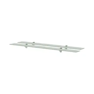 VidaXL 3051517 Regal Gehärtetes Glas, Zink Transparent