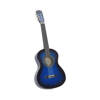 VidaXL Klassikgitarre Set 8-Tlg. Für Anfänger Amateurmusiker Klassisch Gitarre Konzertgitarre Saiteninstrument Musikinstrument Blau 1/2 34"