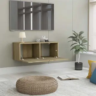 Vidaxl - Tv-schrank Sonoma-eiche 80x30x30 Cm Holzwerkstoff