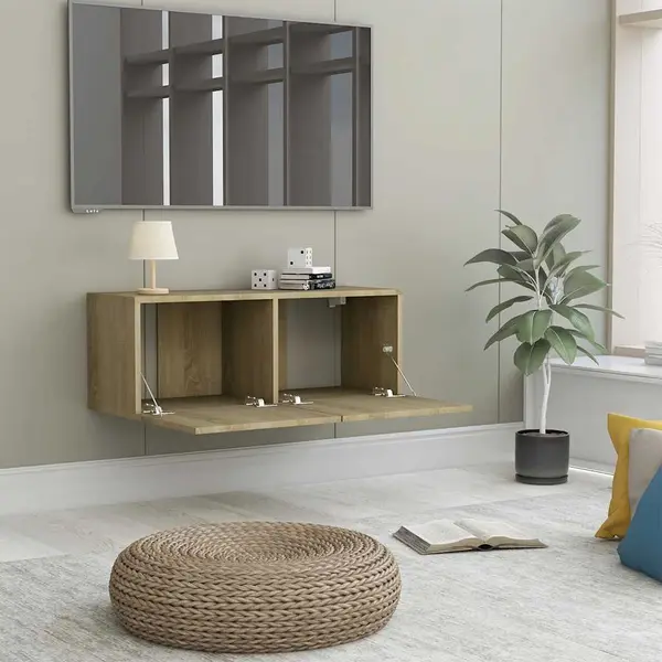 Vidaxl - Tv-schrank Sonoma-eiche 80x30x30 Cm Holzwerkstoff thumbnail