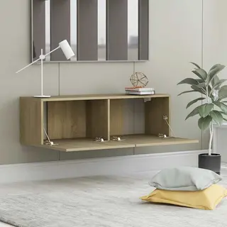 VidaXL Tv-Schrank Sonoma-Eiche 100x30x30 Cm Holzwerkstoff